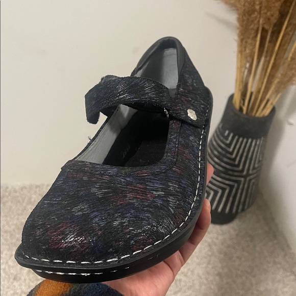 Stylish Black Women's Shoes Alegria Belle Desert Black Leather Mary size 10.5 - Picture 7 of 11